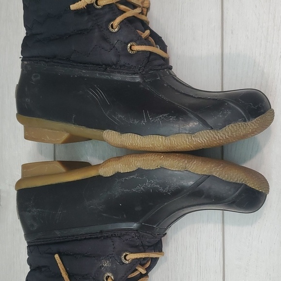 Sperry Womens Saltwater Duck Rubber Waterproof Outdoor Boots shoes sz 6 - Picture 10 of 12
